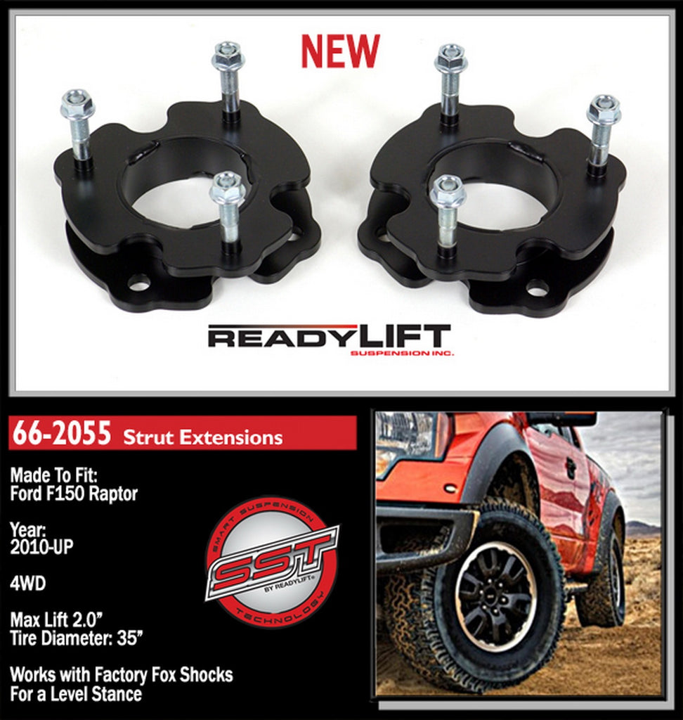 ReadyLift 2010-14 FORD RAPTOR 2'' Leveling Kit-66-2055