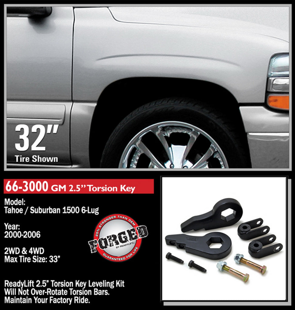 ReadyLift 2000-06 CHEV/GMC 1500/TAHOE/SUB/YUKON XL/ESCLADE 2.5'' Front Leveling Kit-66-3000