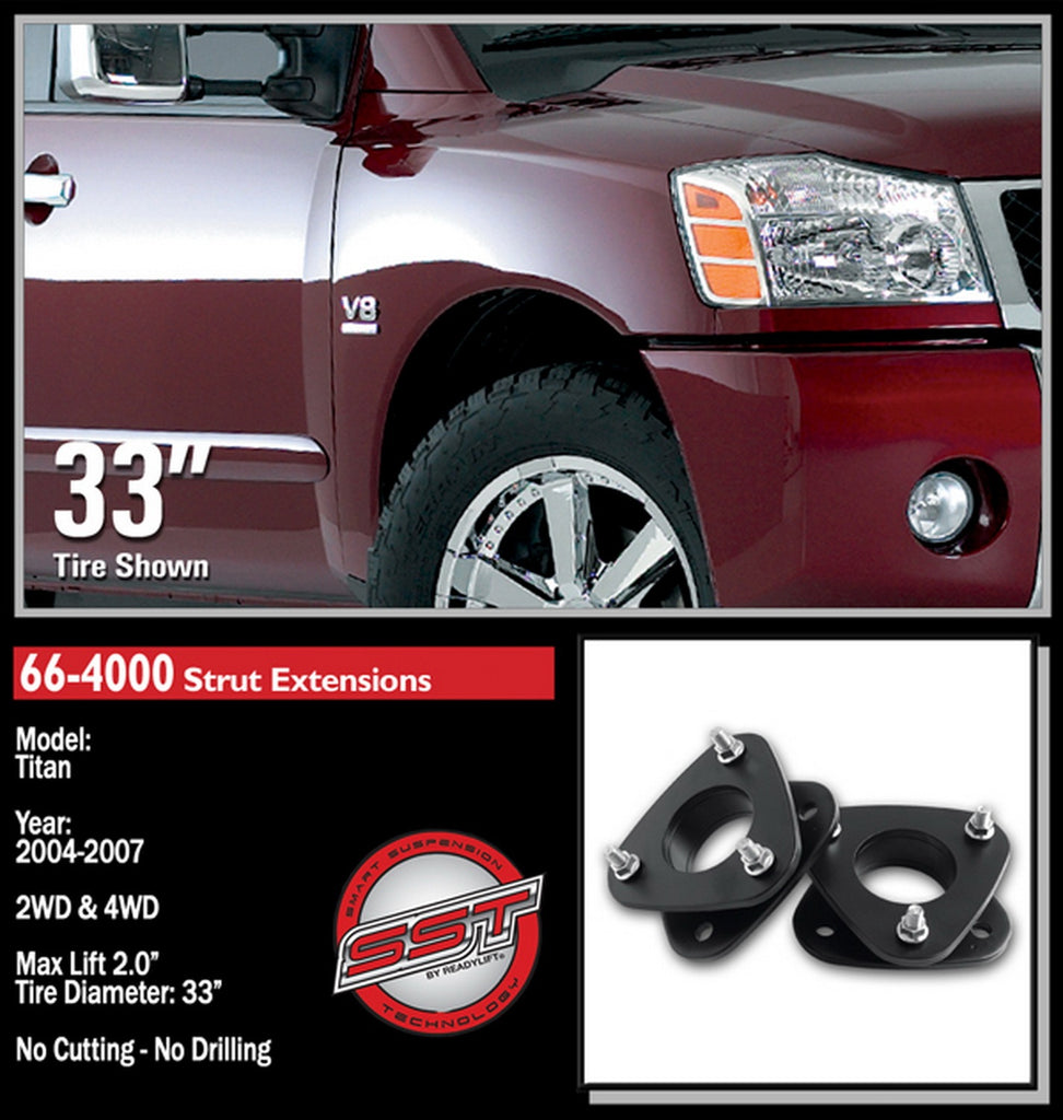 ReadyLift 2004-07 NISSAN ARMADA/TITAN 2'' Front Leveling Kit-66-4000