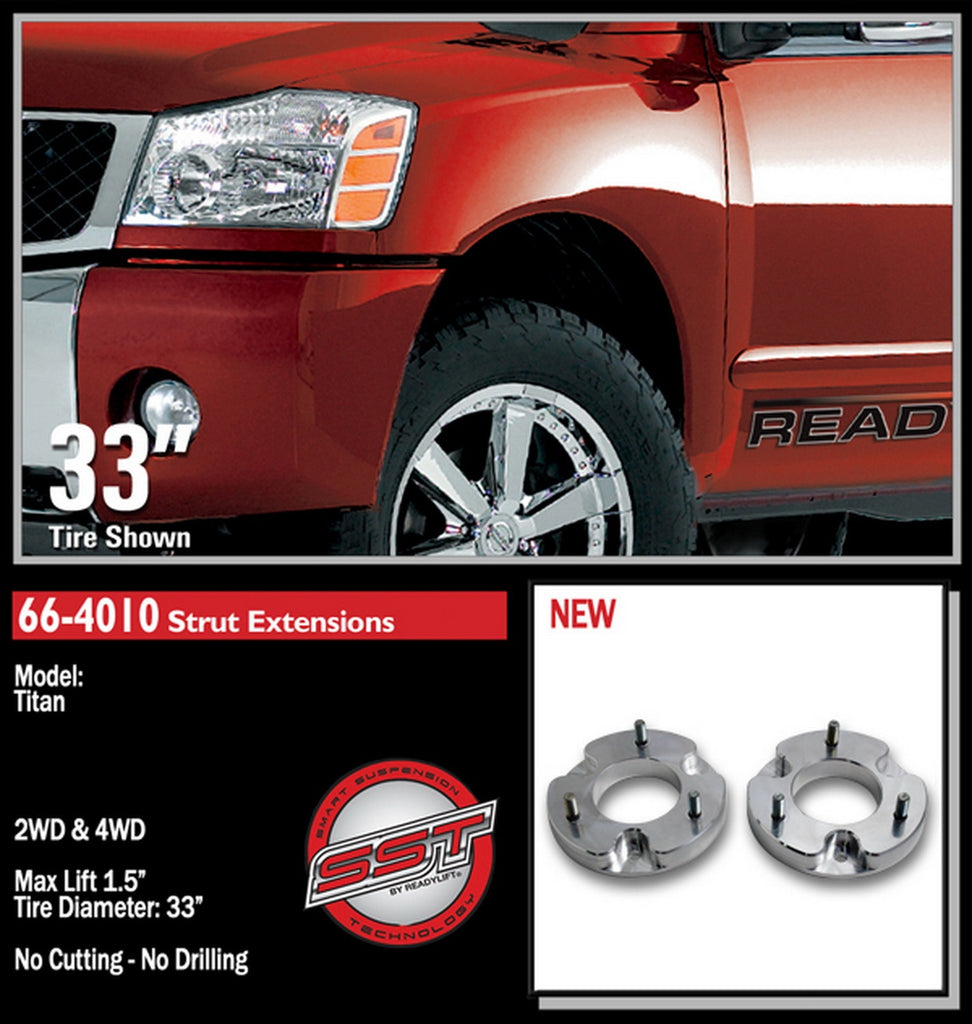 ReadyLift 2004-13 NISSAN ARMADA/TITAN 1.5'' Front Leveling Kit-66-4010