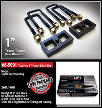 Load image into Gallery viewer, ReadyLift 1995-18 TOYOTA TUNDRA/TACOMA 1&#39;&#39; Rear Block Kit-66-5001