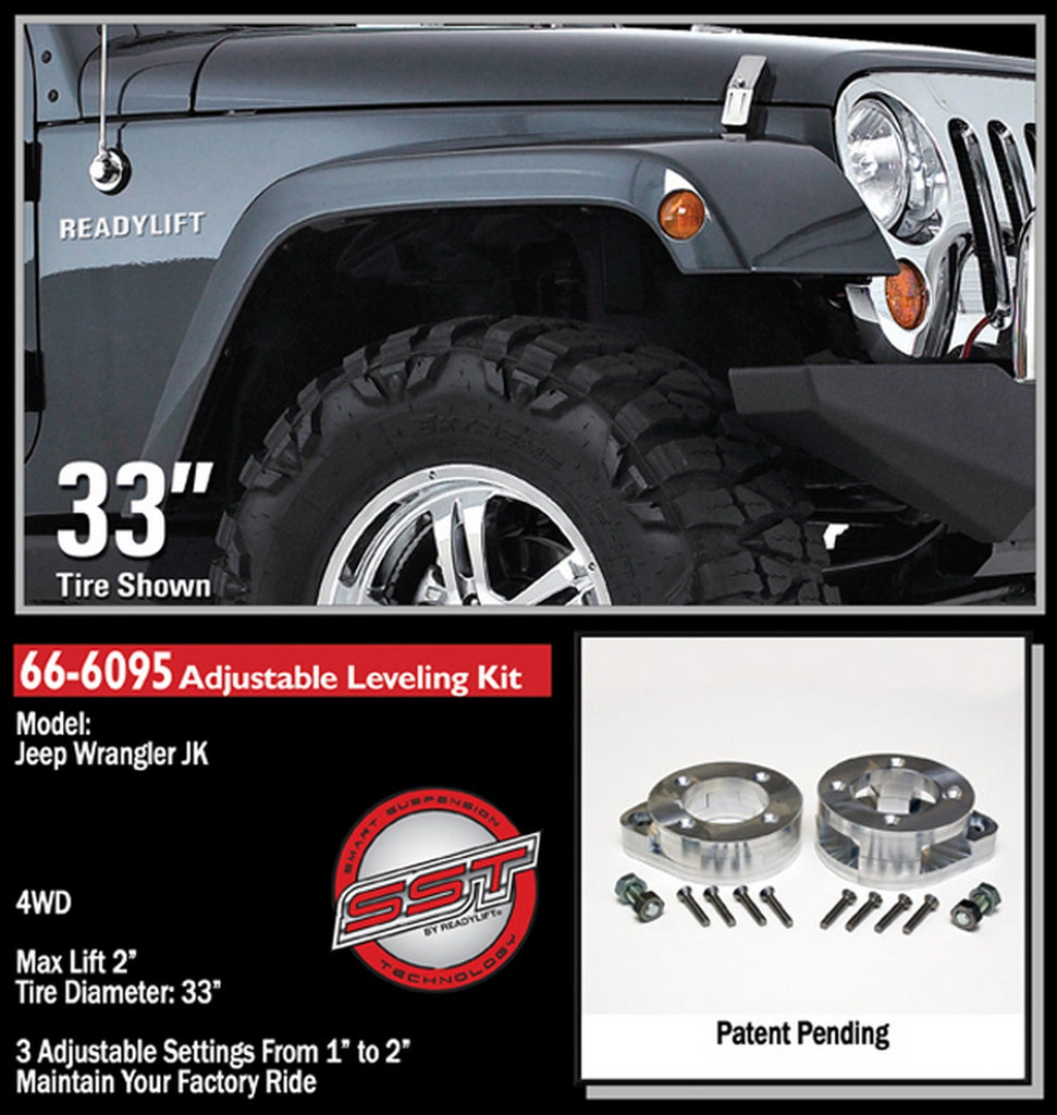 ReadyLift 2007-17 JEEP JK 1-2'' Front Leveling Kit-66-6095