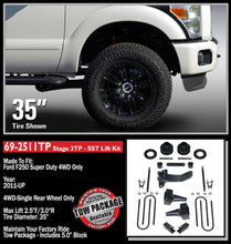 Load image into Gallery viewer, ReadyLift 2011-16 FORD F250/F350/F450 2.5&#39;&#39; SST Lift Kit with 5&#39;&#39; Rear Tapered Blocks-69-2511TP