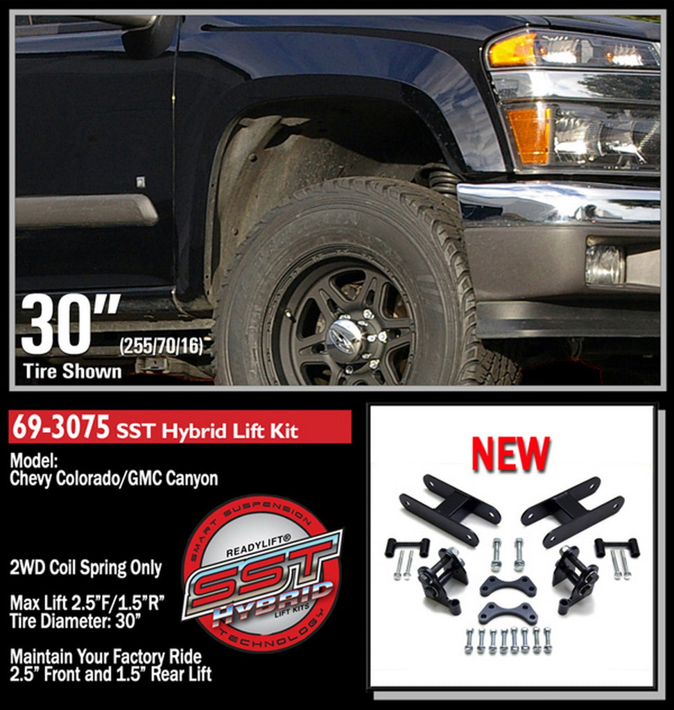 ReadyLift 2004-12 CHEV/GMC COLORADO/CANYON 2.25'' Front with 1.5'' Rear SST Lift Kit-69-3075