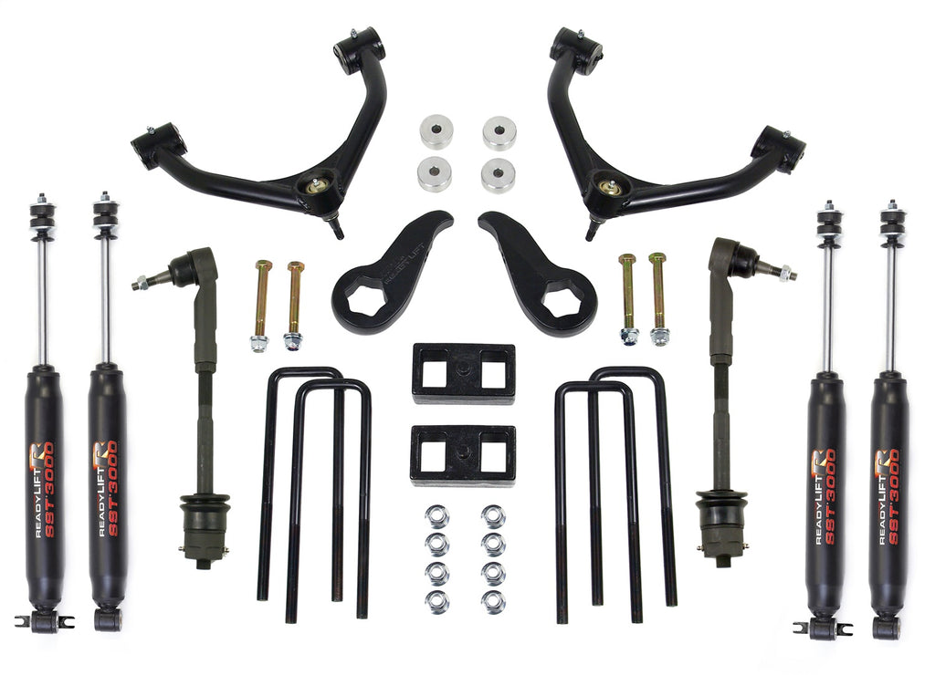 ReadyLift 2011-18 CHEV/GMC 2500/3500HD 3.5'' F, 1.0'' R SST Lift Kit with SST3000 Shocks-69-3511