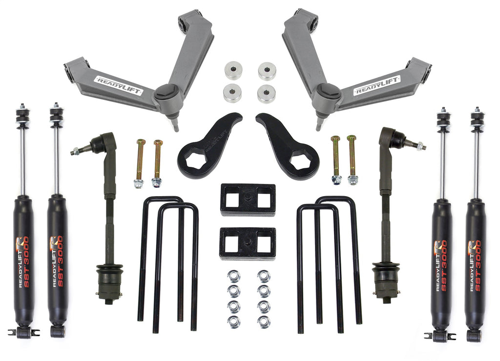 ReadyLift 2011-2017 CHEVROLET/GMC 2500HD 3.5'' SST Lift Kit Front with 2'' Rear with Fabricated Control Arms with SST3000 Shocks-69-3514