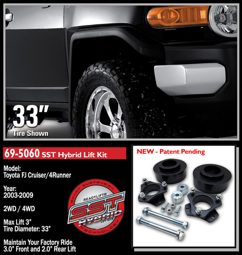 ReadyLift 2003-18 TOYOTA 4RUNNER/FJ 3'' Front with 2'' Rear SST Lift Kit-69-5060