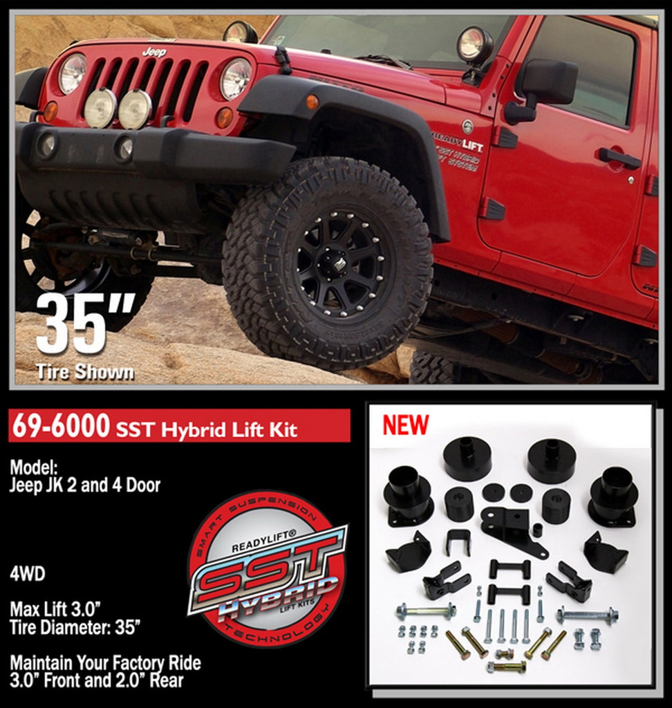 ReadyLift 2007-17 JEEP JK 3'' SST Lift Kit-69-6000