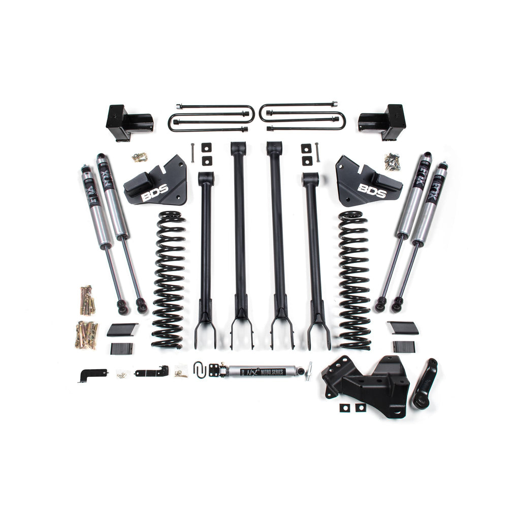 4 Inch Lift Kit | 4-Link Conversion | Ford F250/F350 Super Duty (17-19) 4WD | Diesel