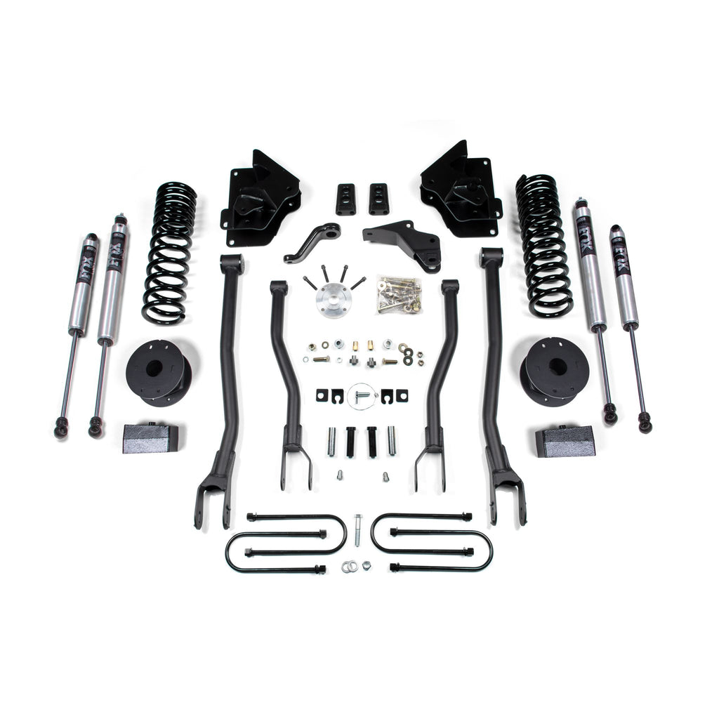 4 Inch Lift Kit w/ 4-Link | Ram 3500 w/ Rear Air Ride (13-18) 4WD | Gas