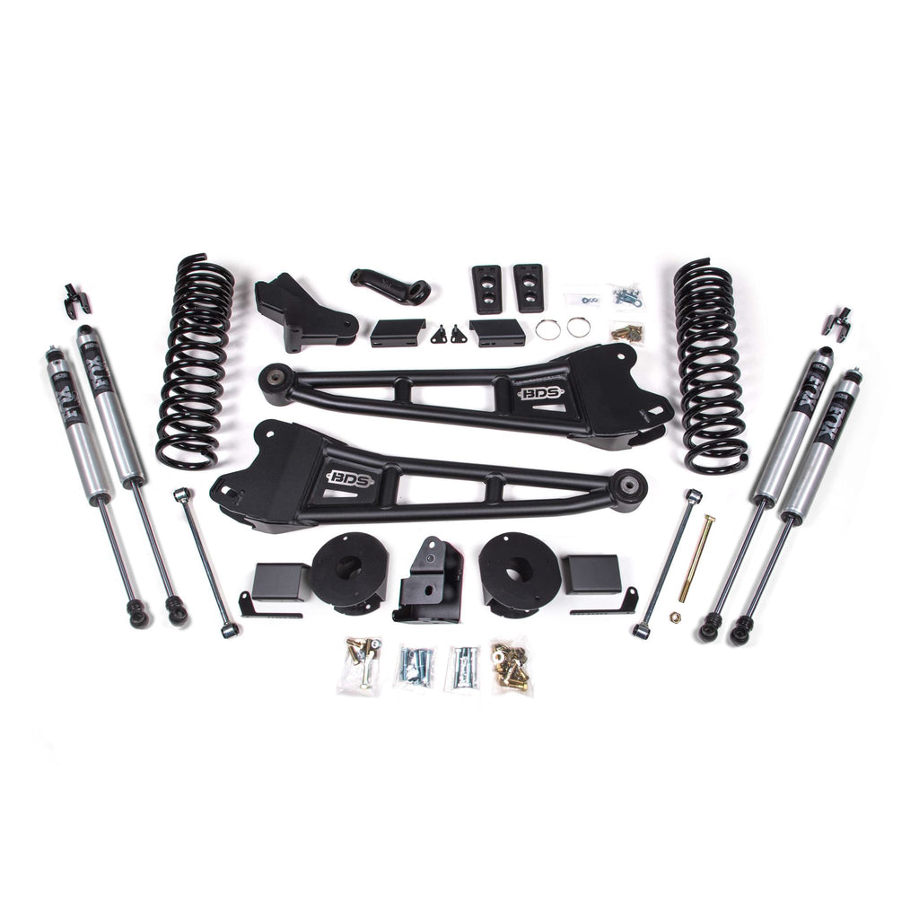 4 Inch Lift Kit w/ Radius Arm | Ram 2500 w/ Rear Air Ride (14-18) 4WD | Gas