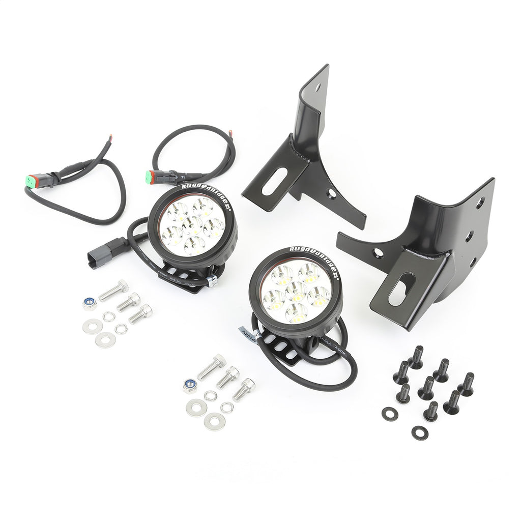 Rugged Ridge Windshield Bracket LED Light Kit 11027.13