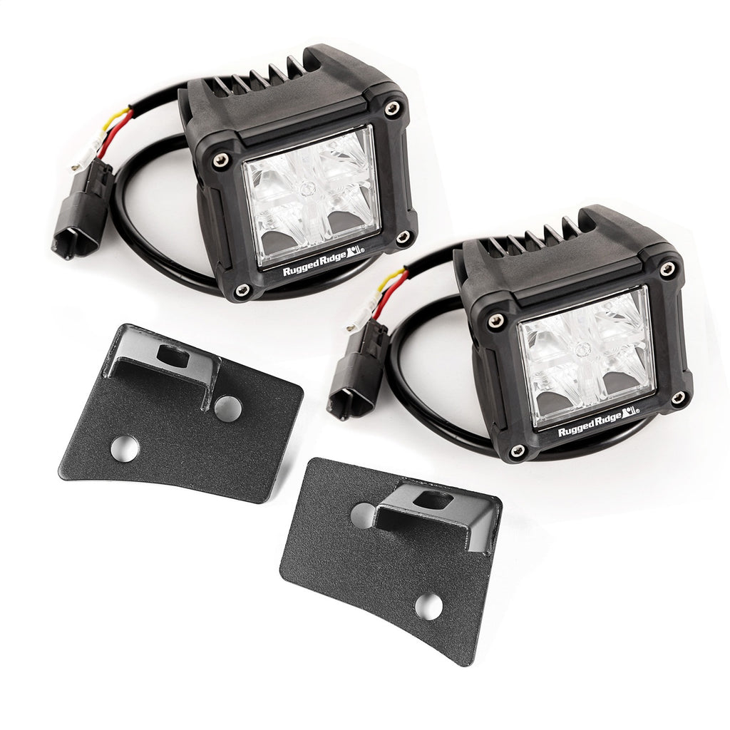 Rugged Ridge Windshield Bracket LED Light Kit 11027.20