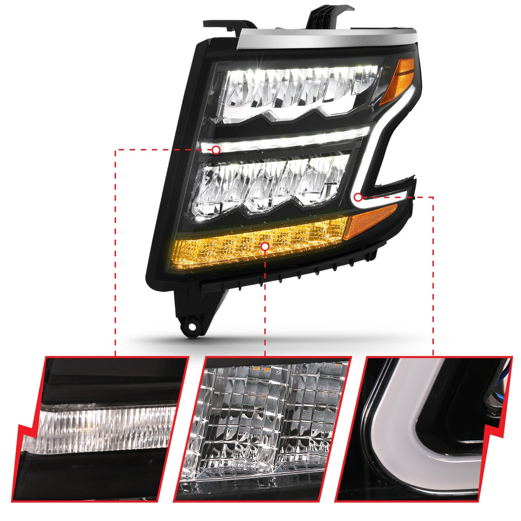 Anzo USA LED Crystal Headlight 111478