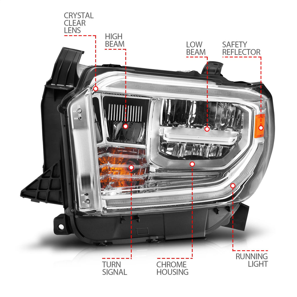 Anzo USA LED Crystal Headlight 111532