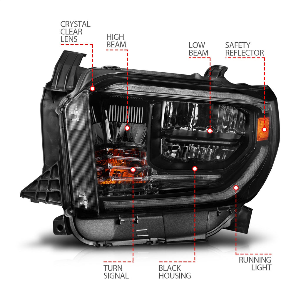 Anzo USA LED Crystal Headlight 111533