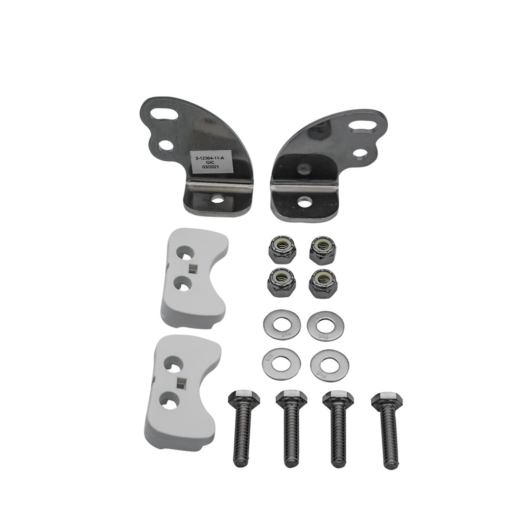 Rigid Industries RIGID RDS-SR Series Hardware Kit Including Brakets and Bushings; White Single 131625