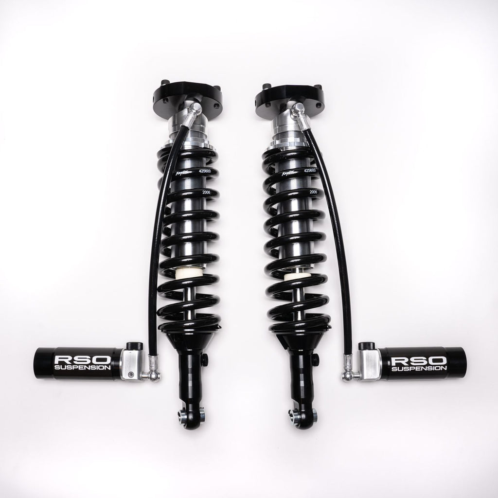 Raptor Series RSO Front 2.5 Coilover Adj Compression and Rebound Remote Resi Shocks 0-3in Lift 150310-450300