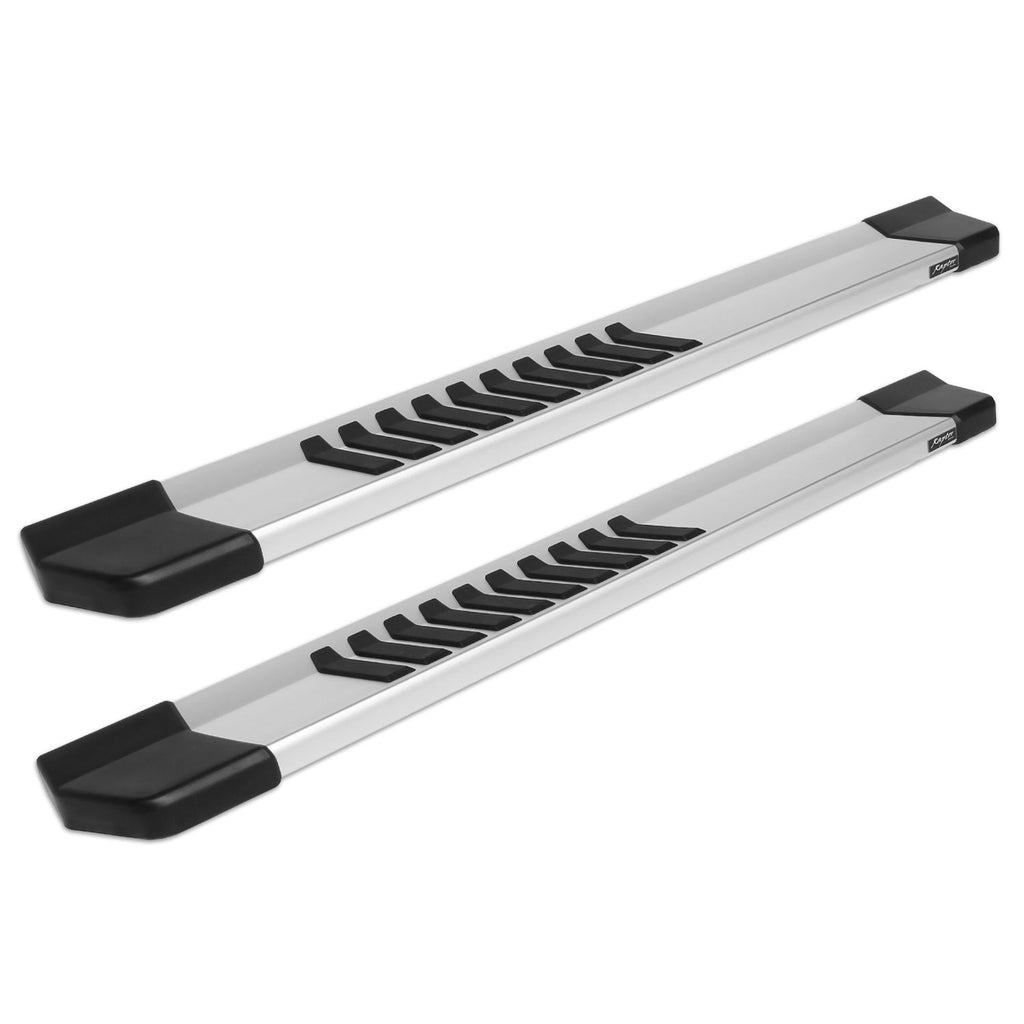 Raptor Series Raptor Series 6 in OEM Style Slide Track Running Boards Brushed Aluminum 1703-0300