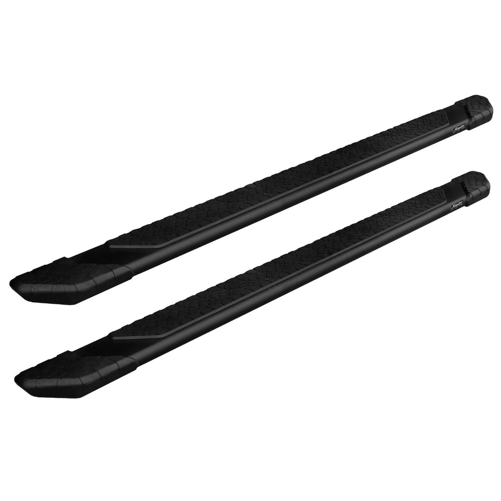 Raptor Series Raptor Series 5 in Tread Step Slide Track Running Boards Black Textured Aluminum 1903-0251BT