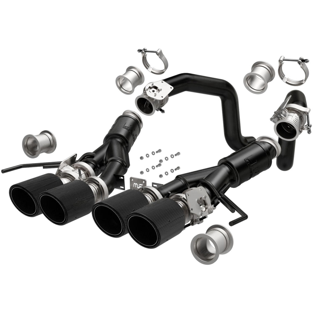 Competition Series Carbon Fiber Tips Black Finish Axle-Back System