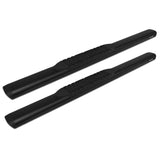 Raptor Series Raptor Series 5 in Oval Style Slide Track Running Boards Black Textured Aluminum 2001-0017BT