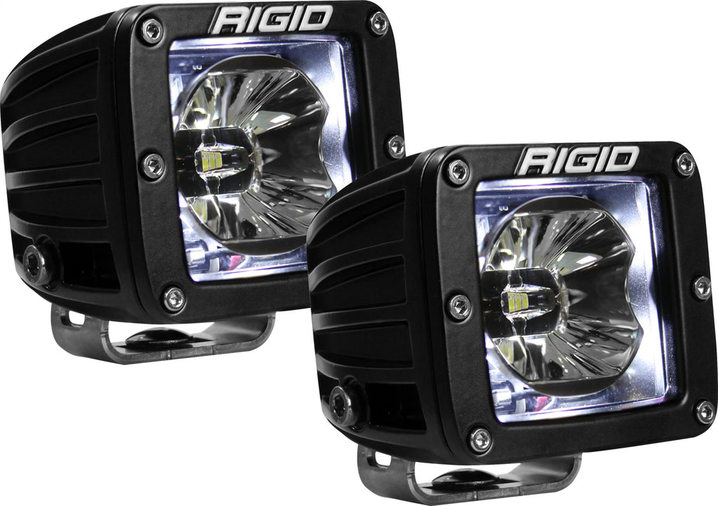 Rigid Industries RIGID Radiance Pod With White Backlight; Surface Mount; Black Housing Pair 20200