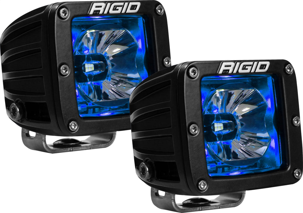 Rigid Industries RIGID Radiance Pod With Blue Backlight; Surface Mount; Black Housing Pair 20201