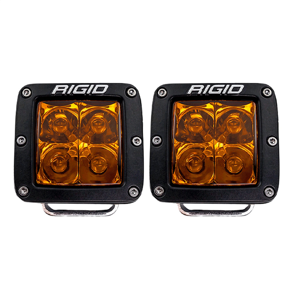 Rigid Industries D-Series Spot with Amber PRO Lens Pair 20252