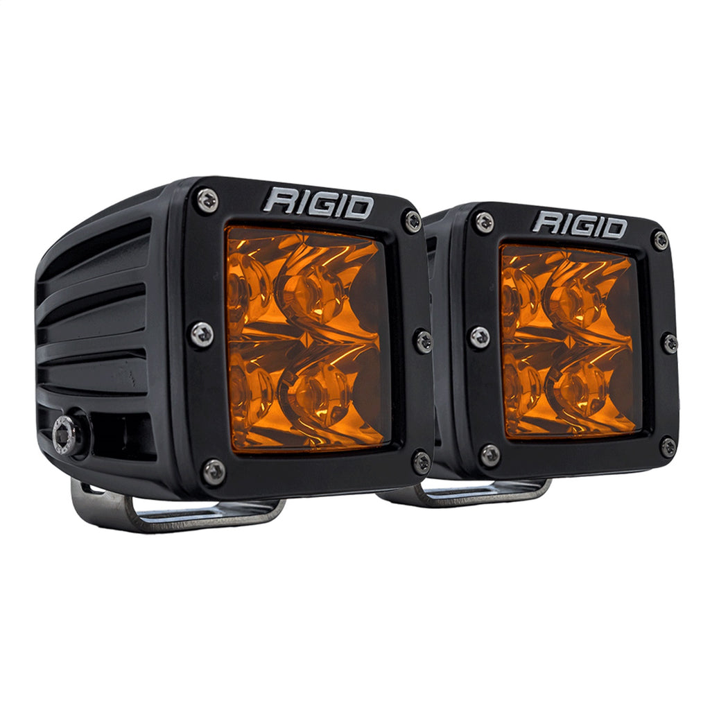 Rigid Industries D-Series Spot with Amber PRO Lens Pair 20252