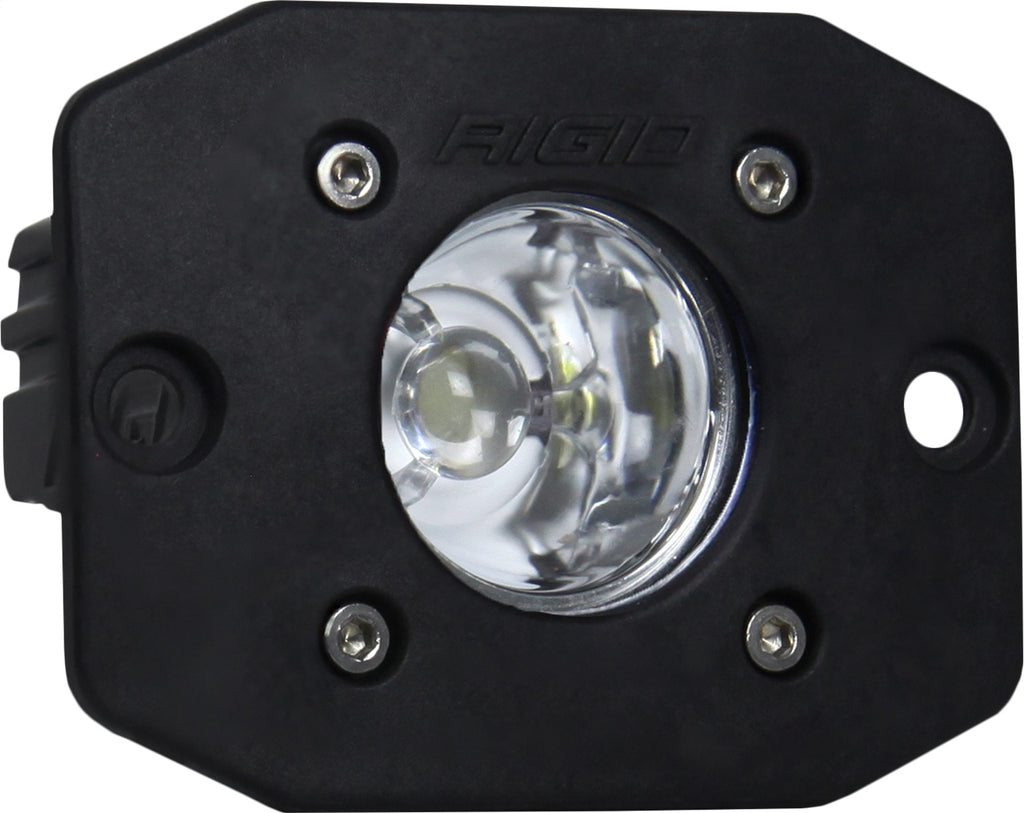 Rigid Industries RIGID Ignite LED Light; Flood Beam Pattern; Flush Mount; Black Housing Single 20621