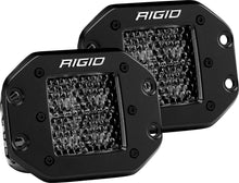 Load image into Gallery viewer, Rigid Industries D-SERIES PRO SPOT DIFFUSED MIDNIGHT FLUSH MOUNT PAIR 212513BLK