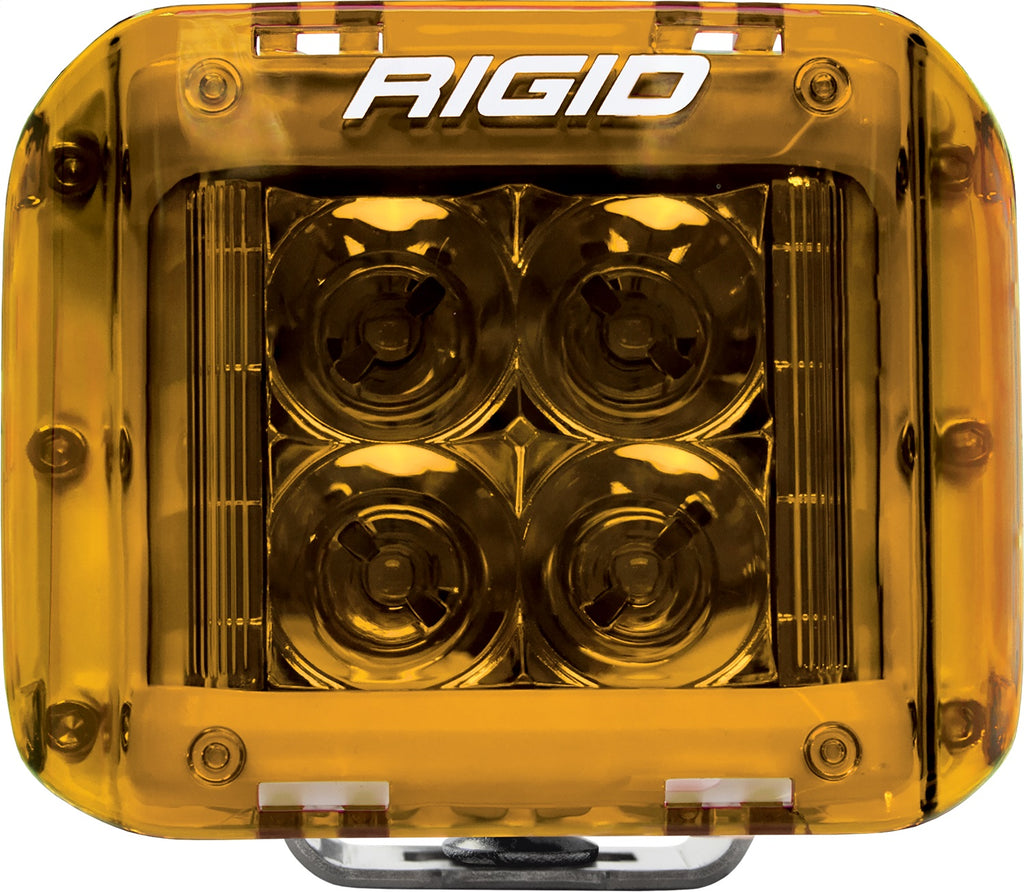 Rigid Industries RIGID Light Cover For D-SS Series LED Lights; Amber Single 32183