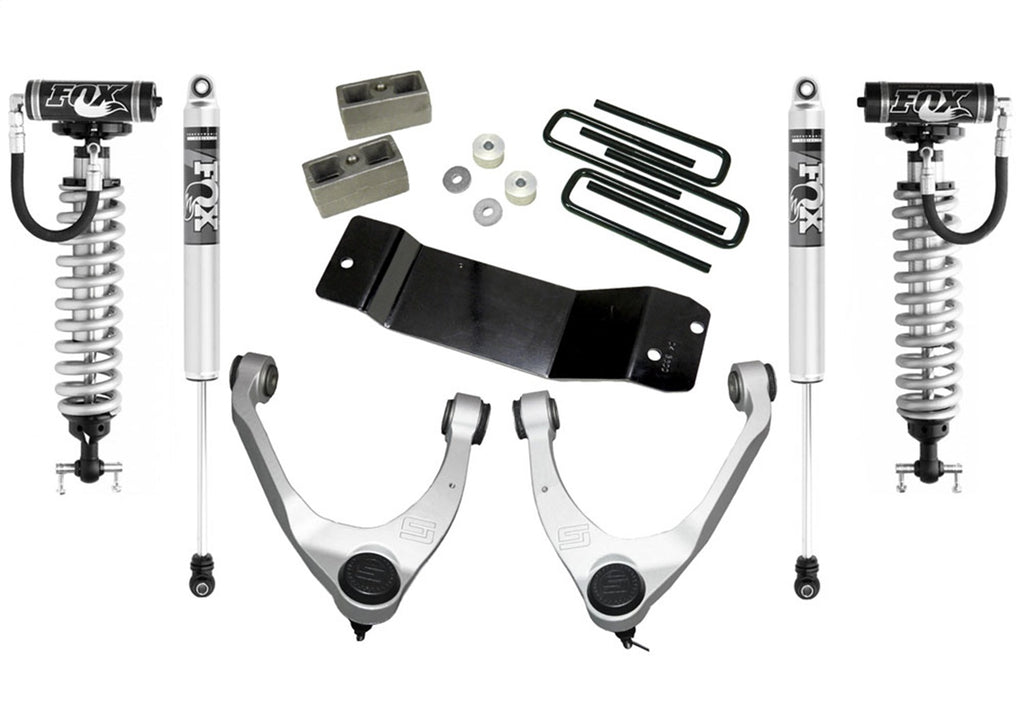 Superlift 3.5in. Upper Ctrl Arm Kit-07-16 GM 1500 4WD w OE Cast Stl Ctrl Arms w Fox Rr Shk 3700FX