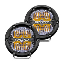 Load image into Gallery viewer, Rigid Industries 360-SERIES 4 INCH LED OFF-ROAD DRIVE BEAM AMBER BACKLIGHT PAIR 36118