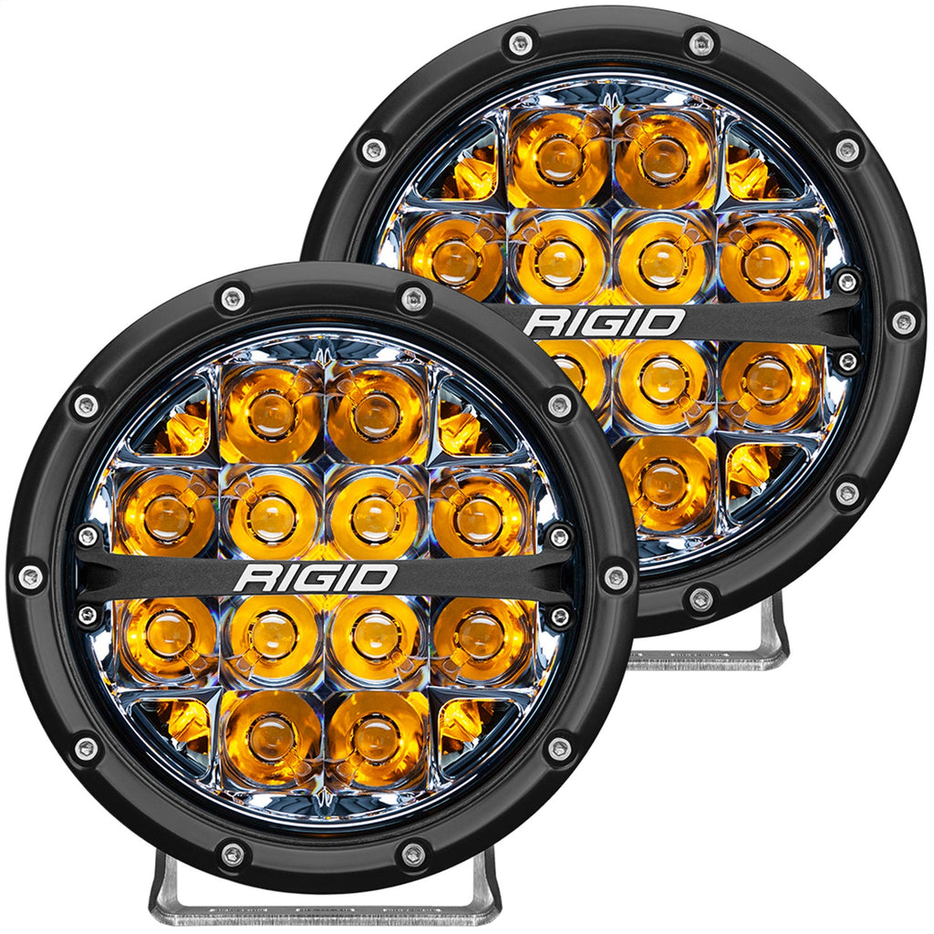 Rigid Industries 360-SERIES 6 INCH LED OFF-ROAD SPOT BEAM AMB BACKLIGHTPAIR 36201