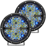 Rigid Industries 360-SERIES 6 INCH LED OFF-ROAD SPOT BEAM BLU BACKLIGHTPAIR 36202