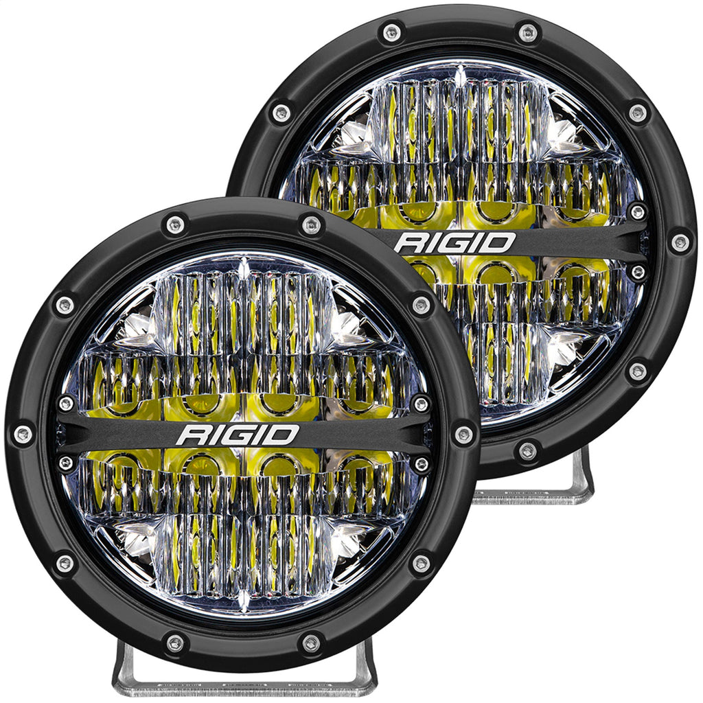 Rigid Industries 360-SERIES 6 INCH LED OFF-ROAD DRIVE BEAM WHITE BACKLIGHT PAIR 36204