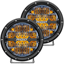 Load image into Gallery viewer, Rigid Industries 360-SERIES 6 INCH LED OFF-ROAD DRIVE BEAM AMBER BACKLIGHT PAIR 36206