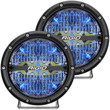 Load image into Gallery viewer, Rigid Industries 360-SERIES 6 INCH LED OFF-ROAD DRIVE BEAM BLUE BACKLIGHT PAIR 36207