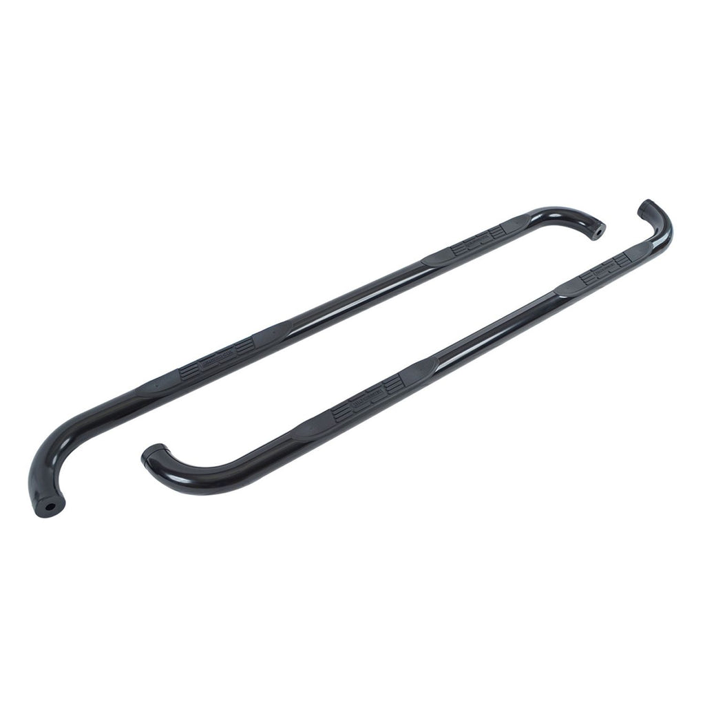 Big Country Truck Accessories 370451 - 3 Round Classic Side Bars With Mounting Bracket Kit  - Black Powdercoat