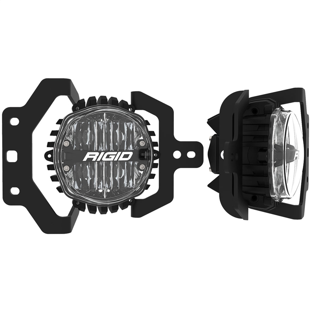 Rigid Industries 2018+JEEP JL SPORT/SPORT S FOG MOUNT KIT W/1 SET 360-SERIES 4IN SAE WHT 37108