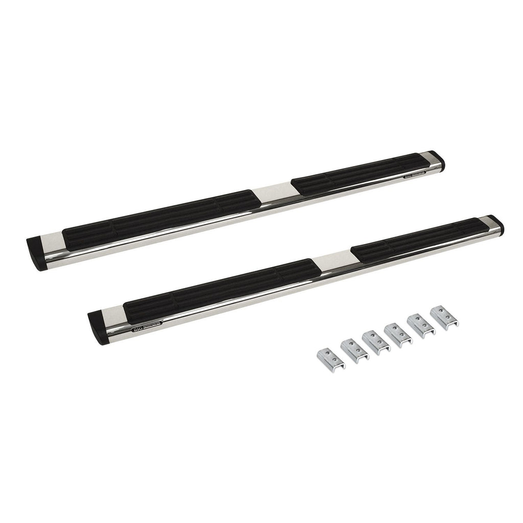 Big Country Truck Accessories 396269876 - 6 WIDESIDER Platinum Side Bars With Mounting Bracket Kit - Polished Stainless Steel