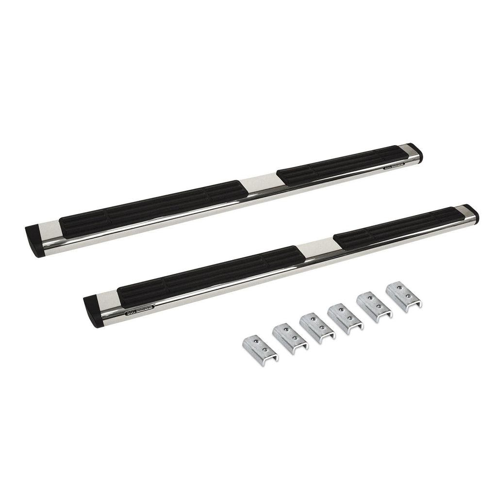 Big Country Truck Accessories 396224806 - 6 WIDESIDER Platinum Side Bars With Mounting Bracket Kit - Polished Stainless Steel