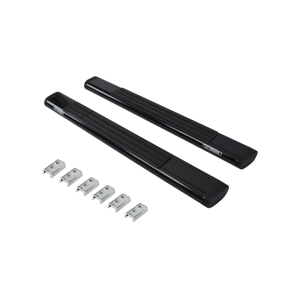 Big Country Truck Accessories 396529 - 4 WIDESIDER Side Bars - BARS ONLY - Black Powdercoat