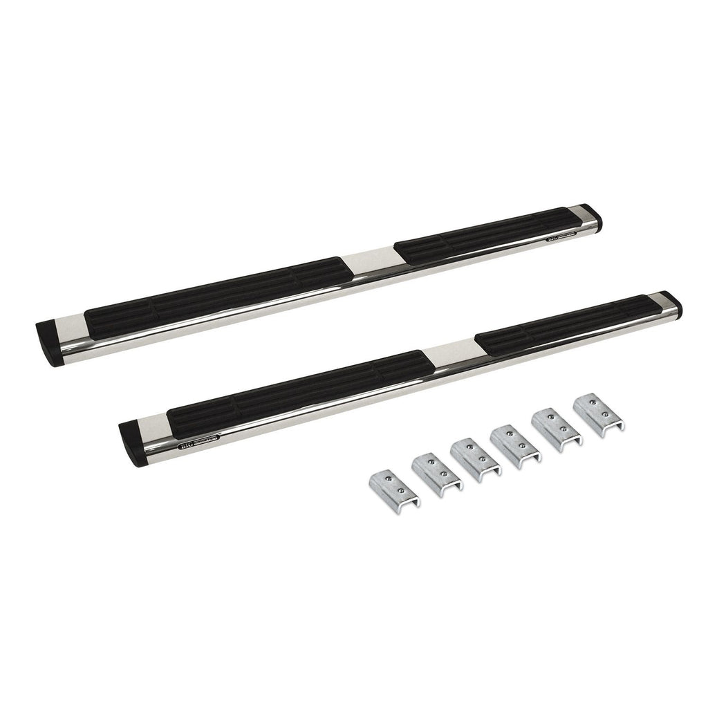 Big Country Truck Accessories 396806 - 6 WIDESIDER Platinum Side Bars - BARS ONLY - Polished Stainless Steel