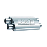 ProXS Muffler 2.25in Dual Inlet / 2.25in Dual Outlet 4in x 9.5in Oval x 19in Long Body