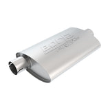 ProXS Muffler 2in Offset Inlet/ 2in Center Outlet 4in x 9.5in Oval x 14in Long Body