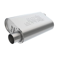 Load image into Gallery viewer, CrateMuffler Muffler Chevrolet Small Block 283/ 327/ 350 CID V8 Stock Output 2.5in Offset Inlet/ 2.5in Offset Outlet S-Type