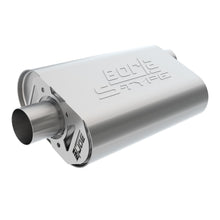 Load image into Gallery viewer, CrateMuffler Muffler Chevrolet Small Block 350/ 383/ 406 CID V8 High Output 3in Offset Inlet/ 3in Center Outlet S-Type